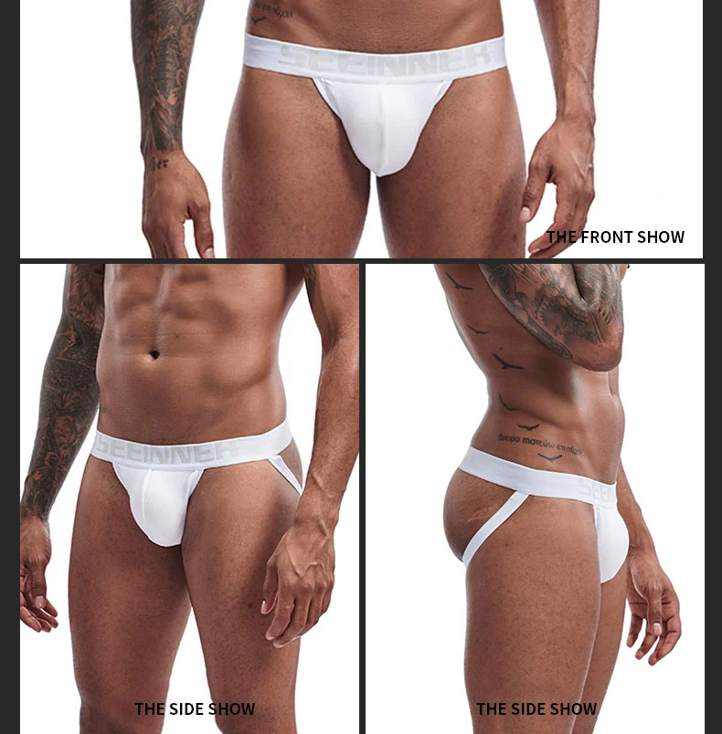 Sous-vêtements sexy en coton pour hommes, Jockstrap, Poudres de pénis, Culottes pour hommes, Strings, Slip Gay, Zones Me Srting