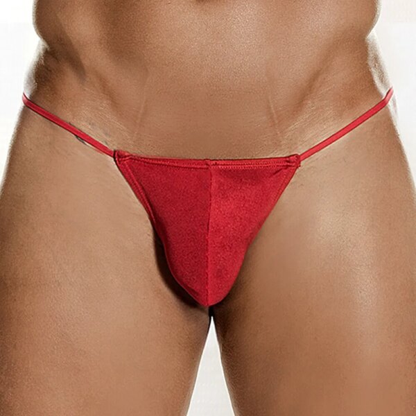 String sexy en poudre transparente pour hommes, bikini taille basse, sous-vêtements confortables, lingerie gay, tongs sans couture – Image 2