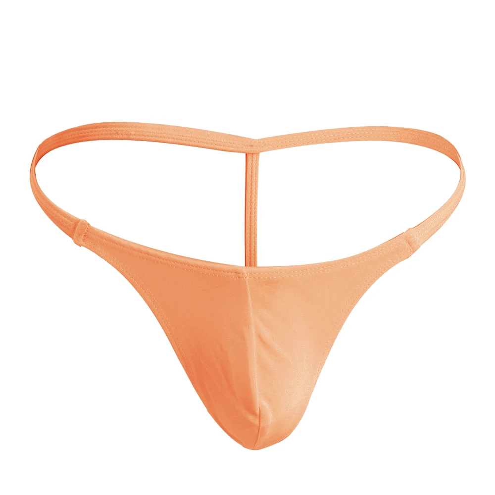 String sexy en poudre transparente pour hommes, bikini taille basse, sous-vêtements confortables, lingerie gay, tongs sans couture