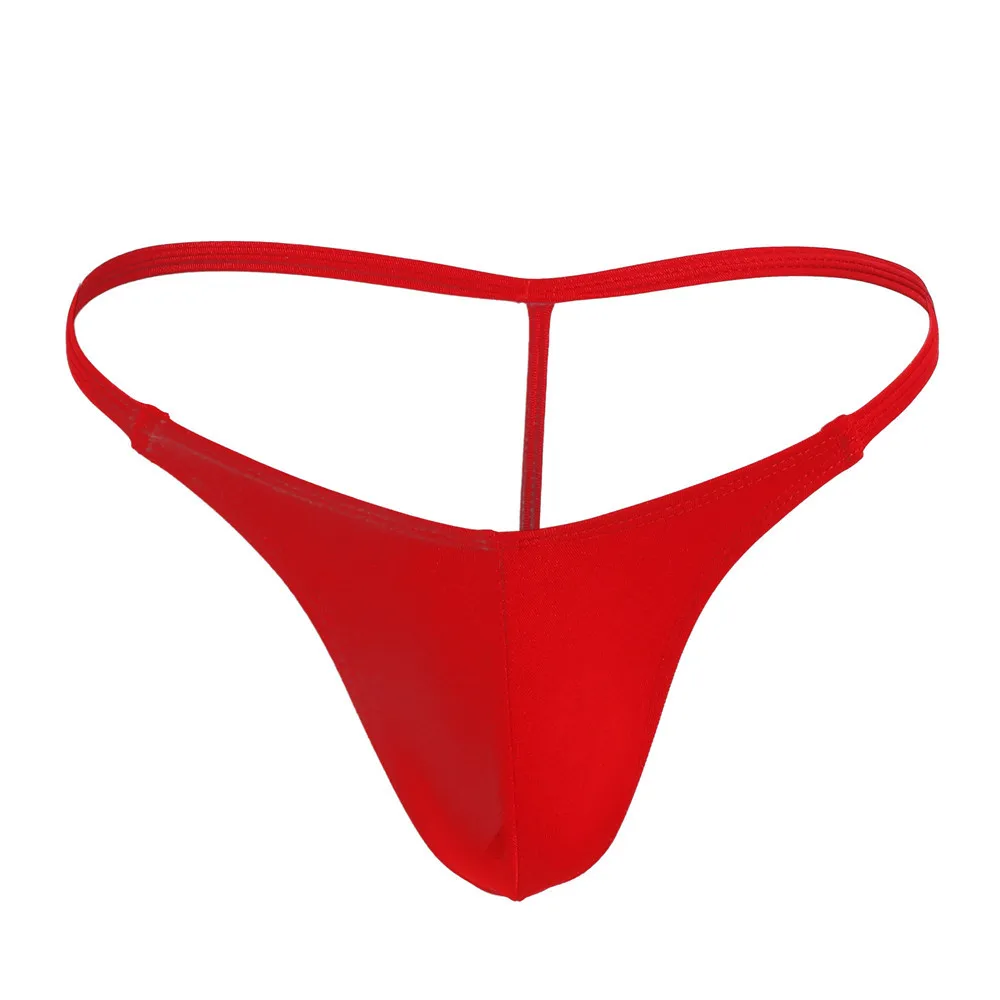String sexy en poudre transparente pour hommes, bikini taille basse, sous-vêtements confortables, lingerie gay, tongs sans couture