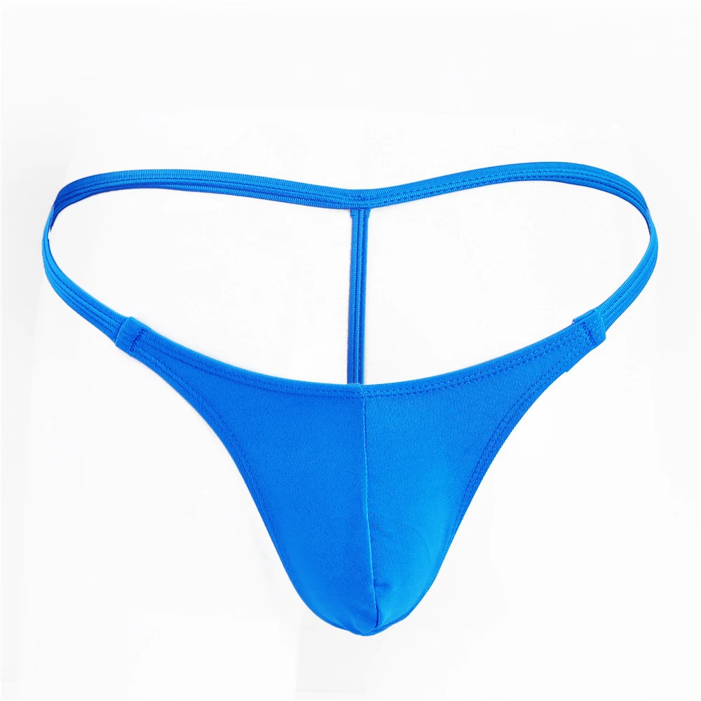 String sexy en poudre transparente pour hommes, bikini taille basse, sous-vêtements confortables, lingerie gay, tongs sans couture
