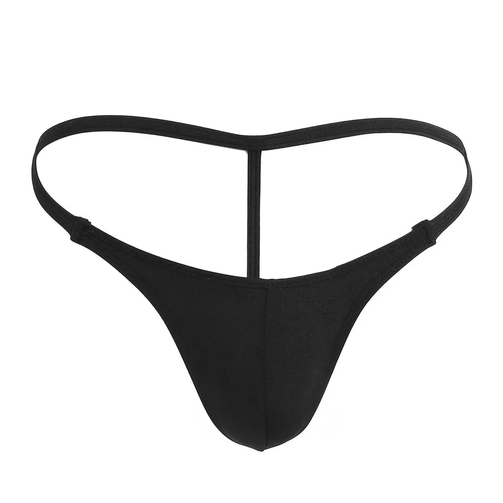 String sexy en poudre transparente pour hommes, bikini taille basse, sous-vêtements confortables, lingerie gay, tongs sans couture