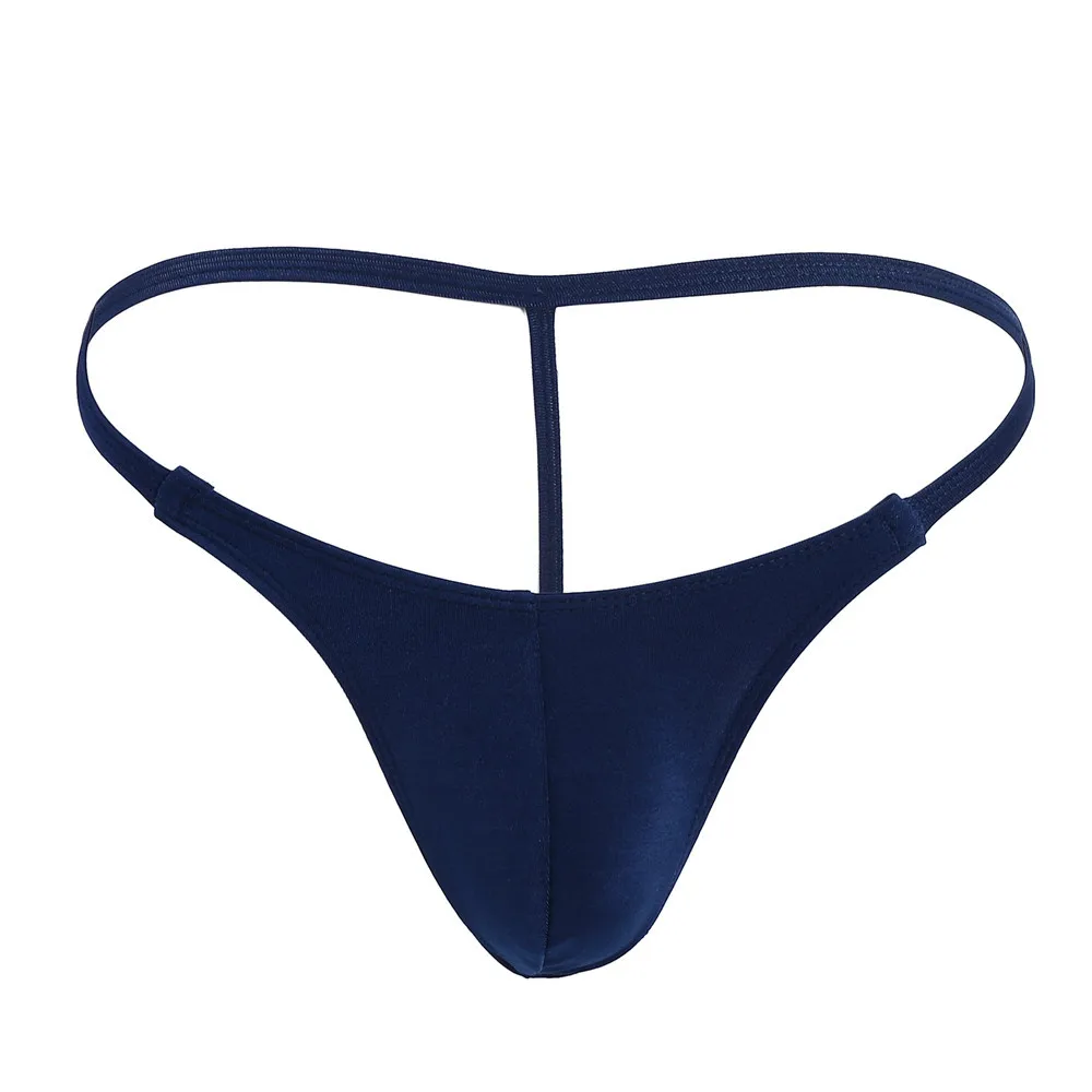 String sexy en poudre transparente pour hommes, bikini taille basse, sous-vêtements confortables, lingerie gay, tongs sans couture