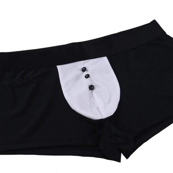 WaClaTuxedo-Ensemble de Lingerie Sexy pour Homme, Costume de Cosplay de Demoiselle d'Honneur, String, Boxer, Slip, Sous-Vêtements avec Nministériels d Papillon, Poignets, Wlwear – Image 5