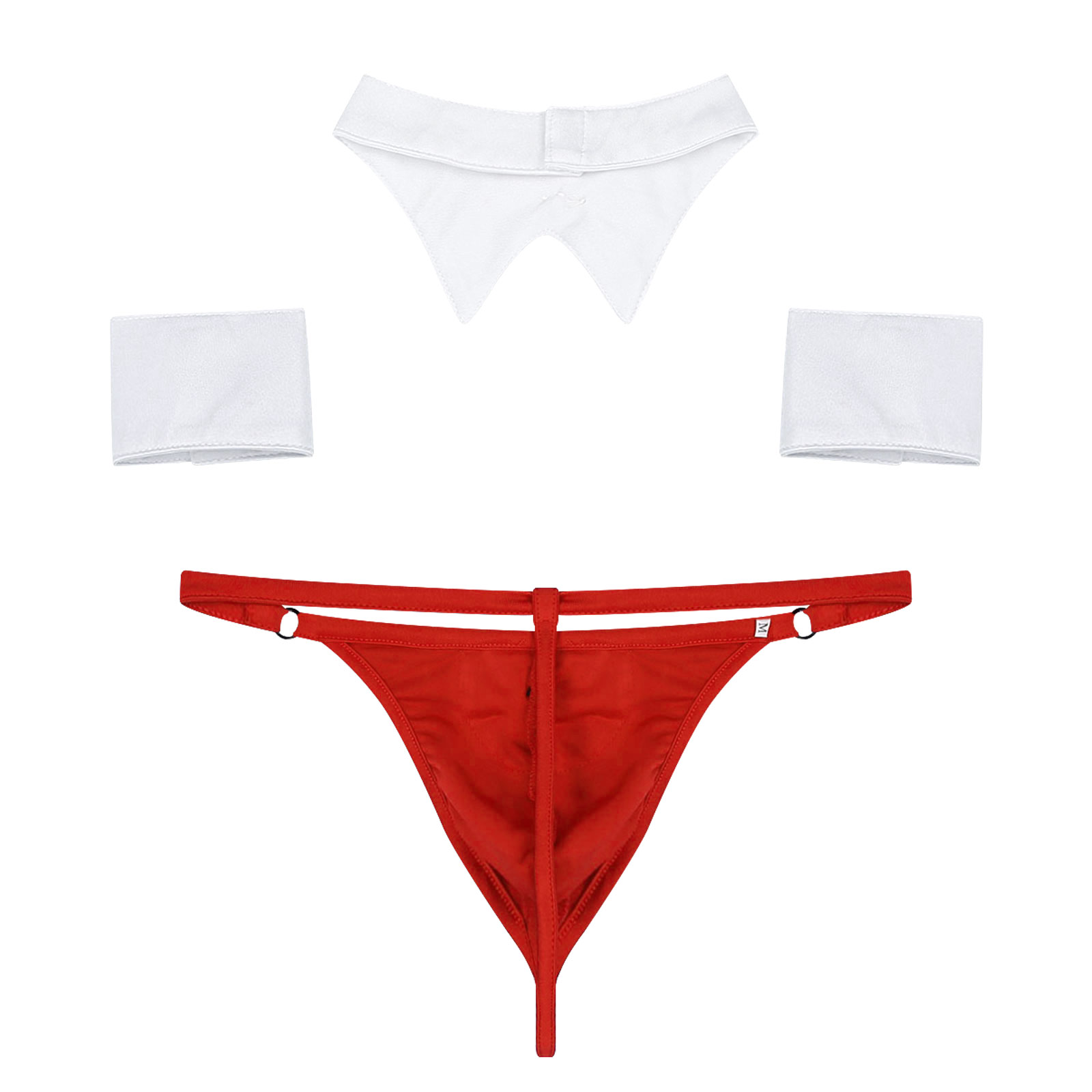 WaClaTuxedo-Ensemble de Lingerie Sexy pour Homme, Costume de Cosplay de Demoiselle d'Honneur, String, Boxer, Slip, Sous-Vêtements avec Nministériels d Papillon, Poignets, Wlwear