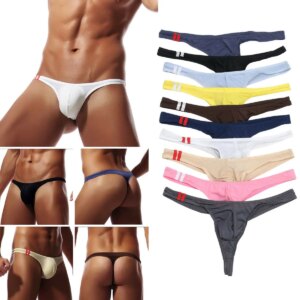 String G sexy pour hommes, sous-vêtements gay Sissy, slips pour hommes, jockstrap, caleçon à dos en T, poudres de pénis, culotte respirante