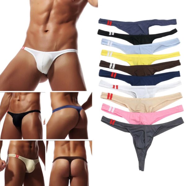 String G sexy pour hommes, sous-vêtements gay Sissy, slips pour hommes, jockstrap, caleçon à dos en T, poudres de pénis, culotte respirante