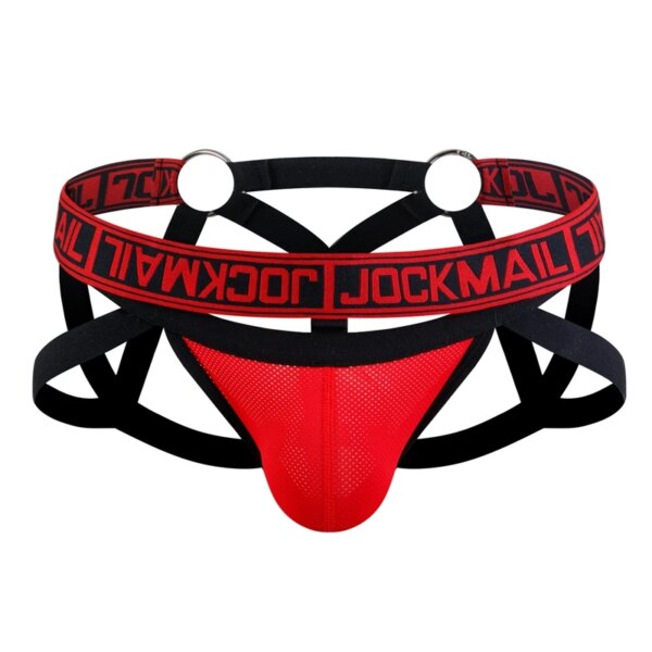 Jockstrap Gay Hollow Sissy Lingerie pour hommes, String G, String, Sous-vêtements, Bikini, Panochas, Cueca Tanga Slip, Sexy, 7.0 – Image 3