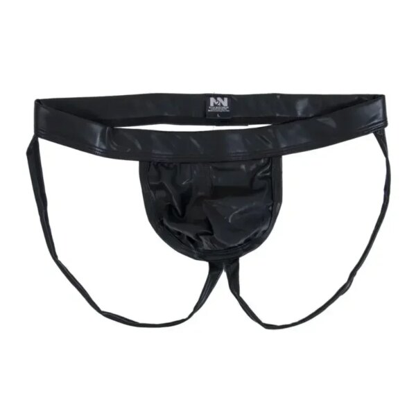 Sous-vêtements en similicuir PU pour hommes, Jockstrap Gay 7.0, culottes, lingerie sexy, tongs masculines chaudes, string G – Image 4