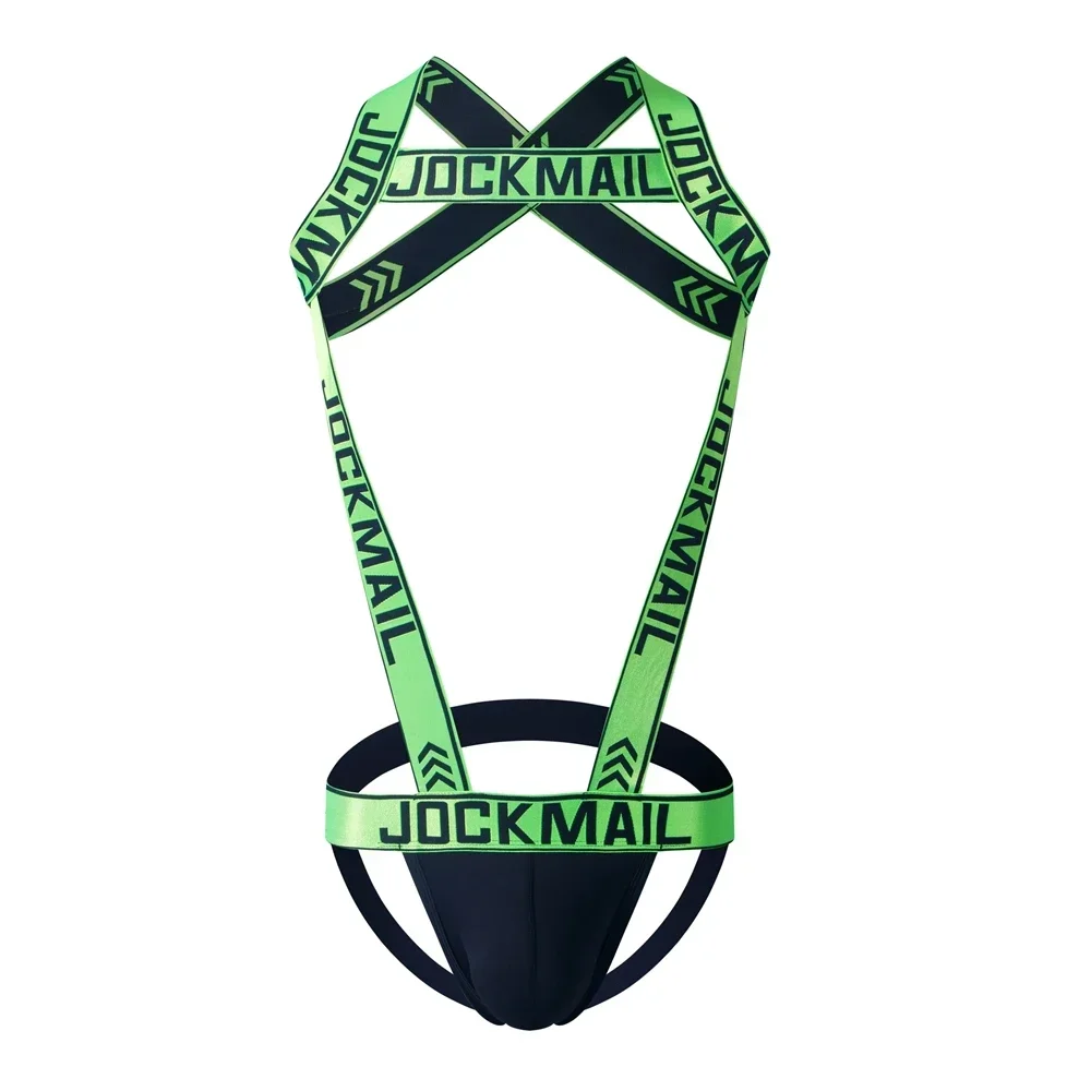 Jockstrap en nylon sexy pour hommes, costume de batterie, combinaisons à bretelles pour hommes, sous-vêtements genciSFP, lingerie pour hommes, culotte Sissy