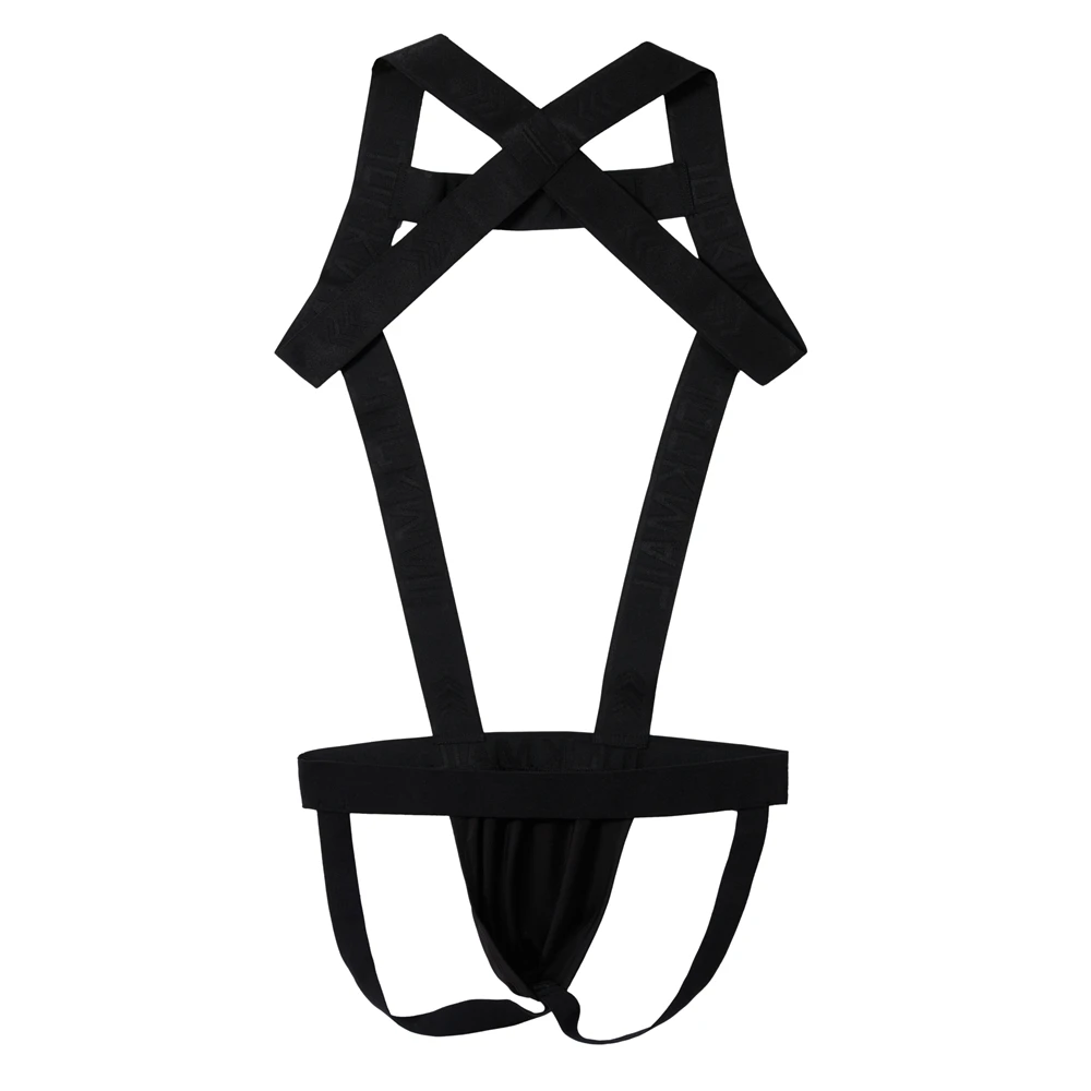 Jockstrap en nylon sexy pour hommes, costume de batterie, combinaisons à bretelles pour hommes, sous-vêtements genciSFP, lingerie pour hommes, culotte Sissy