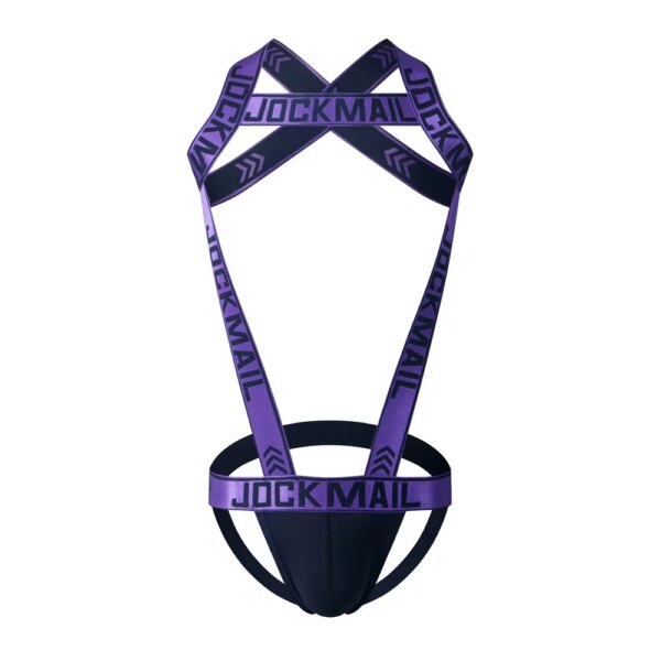 Jockstrap en nylon sexy pour hommes, costume de batterie, combinaisons à bretelles pour hommes, sous-vêtements genciSFP, lingerie pour hommes, culotte Sissy – Image 5