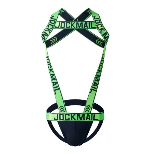 Jockstrap en nylon sexy pour hommes, costume de batterie, combinaisons à bretelles pour hommes, sous-vêtements genciSFP, lingerie pour hommes, culotte Sissy