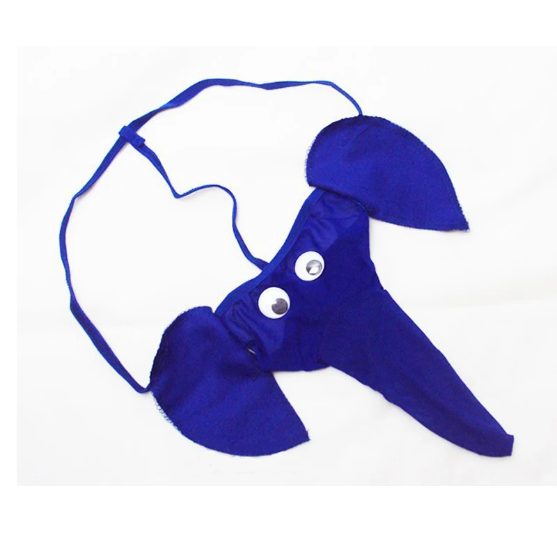String éléphant sexy pour hommes, sous-vêtements de dessin animé, tronc T, culotte, mode G String