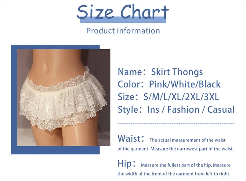 Sissy-Sous-vêtements en dentelle à volants pour hommes, mini jupe string, crossdress, costume, culotte, string gay, slip de bikini