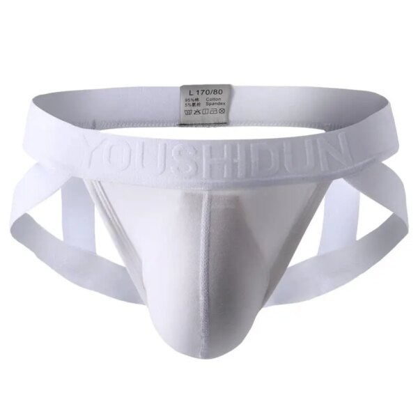 Jockstrap-Sous-vêtements sexy pour hommes, slips en coton, fesses de rosée, culotte de bondage, bout ouvert, lingerie masculine, string – Image 4