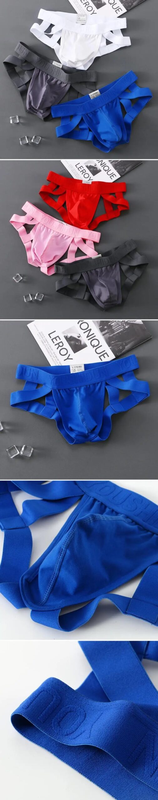 Jockstrap-Sous-vêtements sexy pour hommes, slips en coton, fesses de rosée, culotte de bondage, bout ouvert, lingerie masculine, string Jockstrap-Sous-vêtements sexy pour hommes, slips en coton, fesses de rosée, culotte de bondage, bout ouvert, lingerie masculine, string