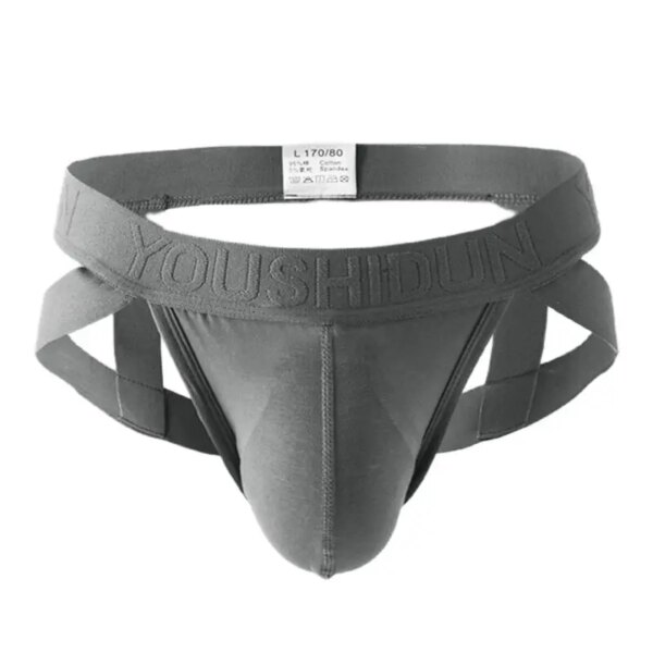 Jockstrap-Sous-vêtements sexy pour hommes, slips en coton, fesses de rosée, culotte de bondage, bout ouvert, lingerie masculine, string – Image 3
