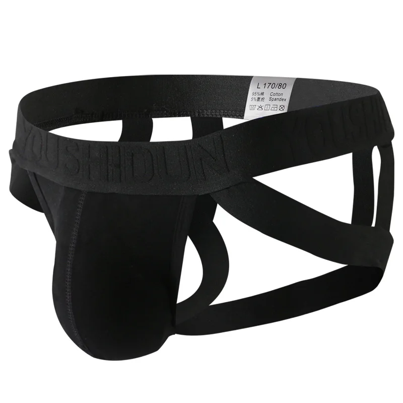 Jockstrap-Sous-vêtements sexy pour hommes, slips en coton, fesses de rosée, culotte de bondage, bout ouvert, lingerie masculine, string Jockstrap-Sous-vêtements sexy pour hommes, slips en coton, fesses de rosée, culotte de bondage, bout ouvert, lingerie masculine, string