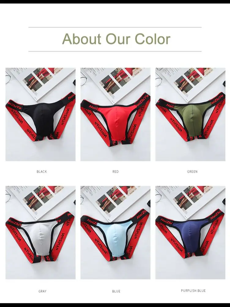 Strings respirants sexy pour hommes, slips taille basse, sous-vêtements convexes en U, sous-vêtements en string, bikini en T