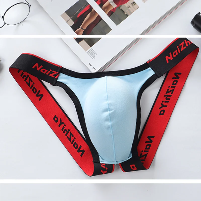 Strings respirants sexy pour hommes, slips taille basse, sous-vêtements convexes en U, sous-vêtements en string, bikini en T