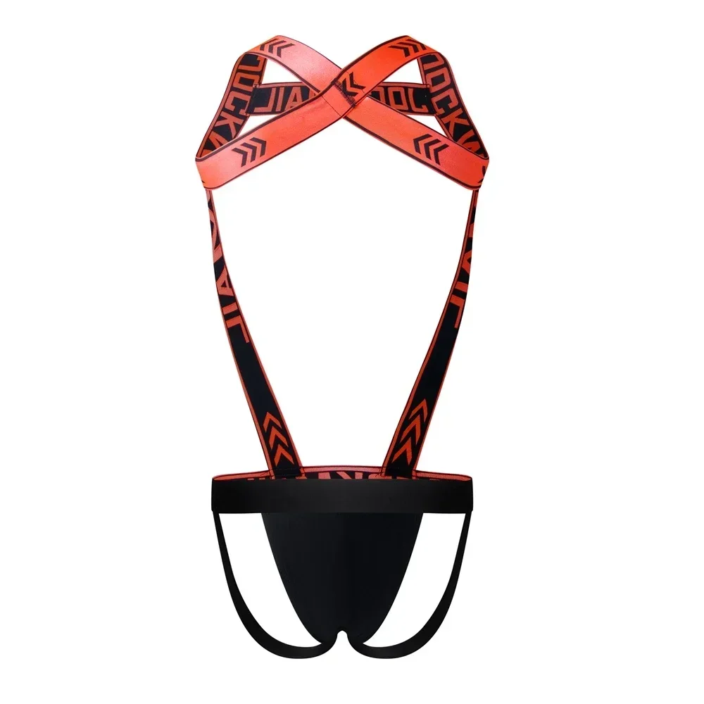 Jockstrap-Sous-vêtements pour hommes, costume de batterie, jarretelles, combinaisons sexy, lingerie pour hommes, SFP, évider, bondage, trou élastique 7.0, costume