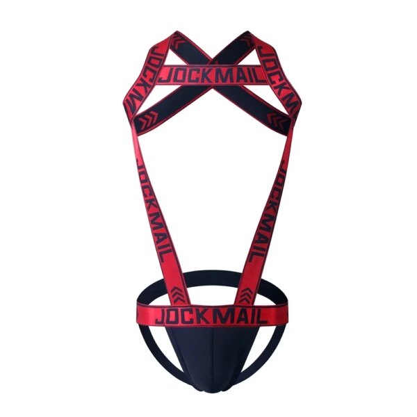 Jockstrap-Sous-vêtements pour hommes, costume de batterie, jarretelles, combinaisons sexy, lingerie pour hommes, SFP, évider, bondage, trou élastique 7.0, costume – Image 3