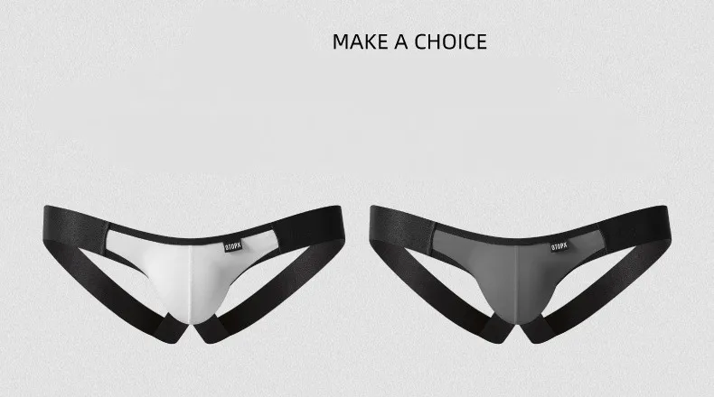 Sous-vêtements Jockstrap à Dos Ouvert pour Homme, Culotte Sexy, String G, Poudres de Pénis, Slip Améliorant, T-Back, Lingerie