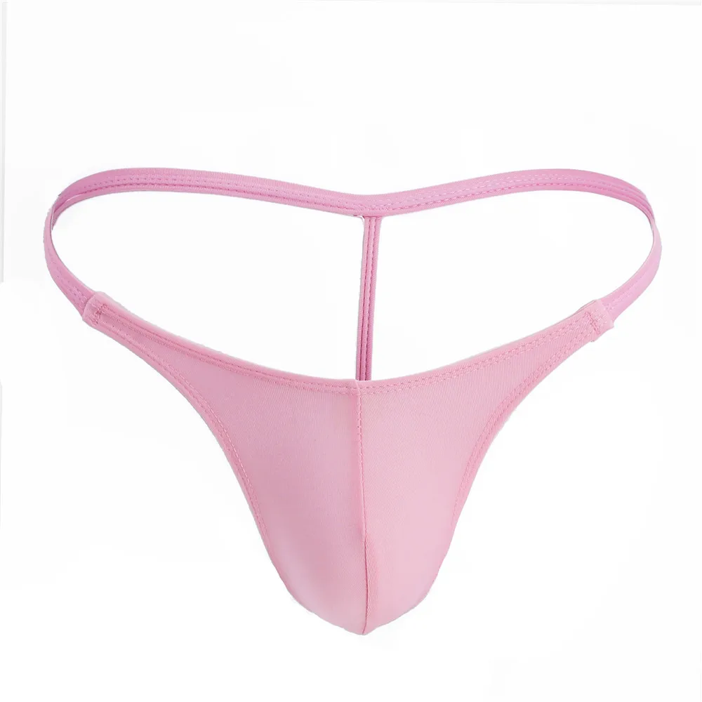 String sexy ultra-fin pour homme, lingerie intime, à la mode, poudres transparentes, taille basse, renflement, respirant, commandé String sexy ultra-fin pour homme, lingerie intime, à la mode, poudres transparentes, taille basse, renflement, respirant, commandé