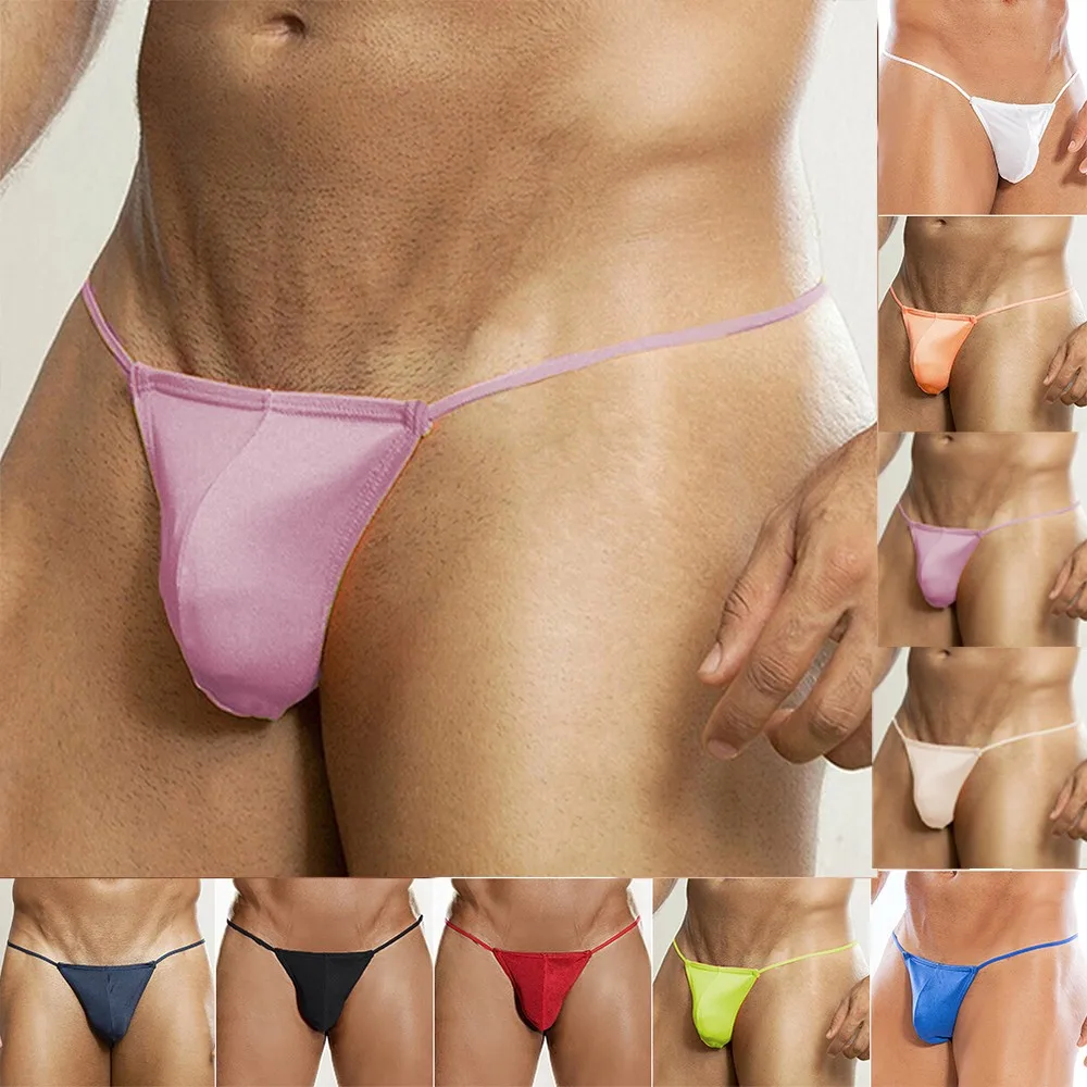 String sexy ultra-fin pour homme, lingerie intime, à la mode, poudres transparentes, taille basse, renflement, respirant, commandé String sexy ultra-fin pour homme, lingerie intime, à la mode, poudres transparentes, taille basse, renflement, respirant, commandé