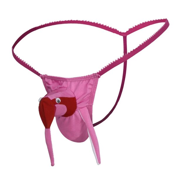 Strings sexy pour hommes, lingerie cosplay 3D, culotte élastique tête d'éléphant antarctique, sous-vêtements fins – Image 2