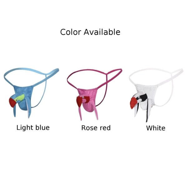 Strings sexy pour hommes, lingerie cosplay 3D, culotte élastique tête d'éléphant antarctique, sous-vêtements fins – Image 5