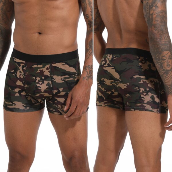 Boxer et caleçons en coton pour hommes, sous-vêtements masculins, ensemble de luxe, boîte à shorts, kit de slip, marque, 2024, 6 pièces par paquet – Image 4