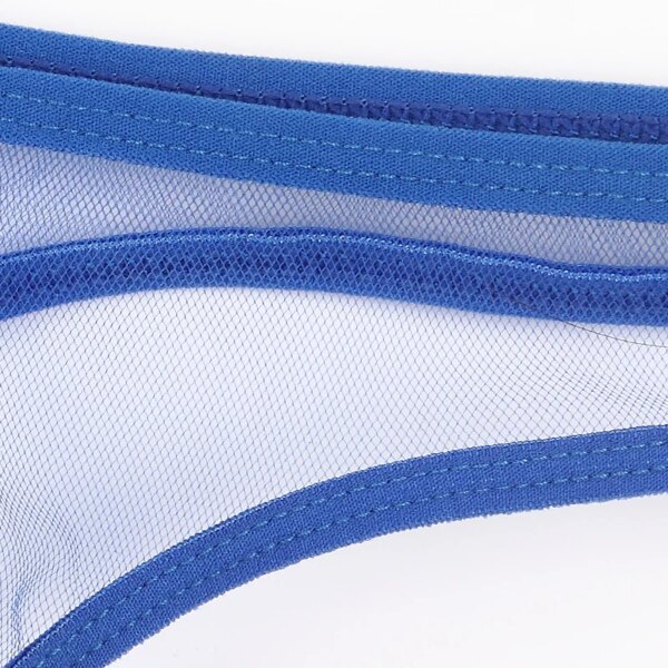 String transparent pour homme, sous-vêtement sexy, culotte respirante, bikini – Image 6