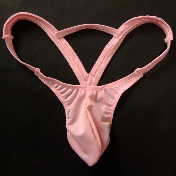 String en poudre pour hommes, lingerie sexy, sous-vêtements pour pénis, double tongs solides, string jockstrap, sous-vêtements gay, nouvelle mode – Image 4