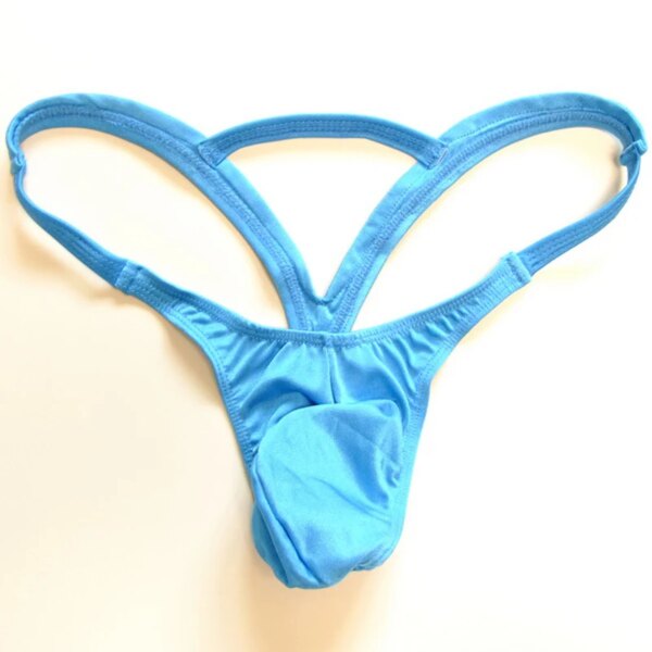 String en poudre pour hommes, lingerie sexy, sous-vêtements pour pénis, double tongs solides, string jockstrap, sous-vêtements gay, nouvelle mode – Image 3