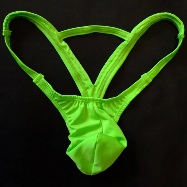 String en poudre pour hommes, lingerie sexy, sous-vêtements pour pénis, double tongs solides, string jockstrap, sous-vêtements gay, nouvelle mode – Image 6
