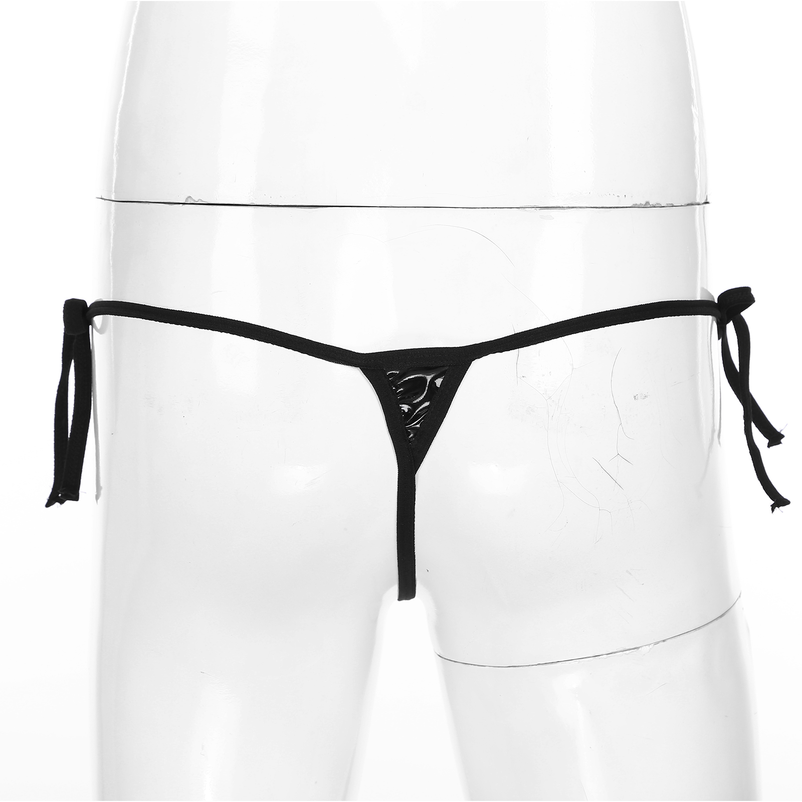 String sexy en faux cuir pour homme, sous-vêtement gay