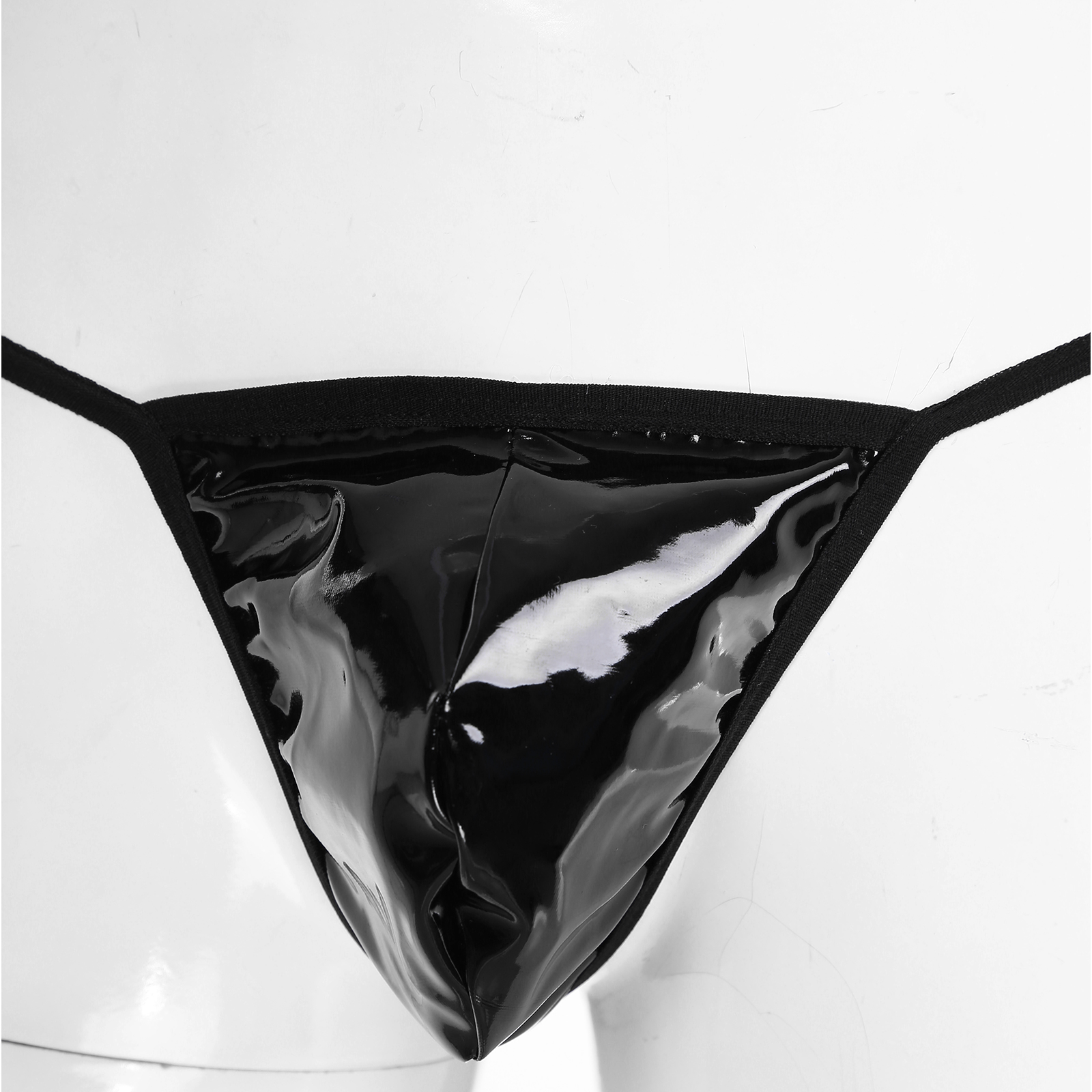String sexy en faux cuir pour homme, sous-vêtement gay