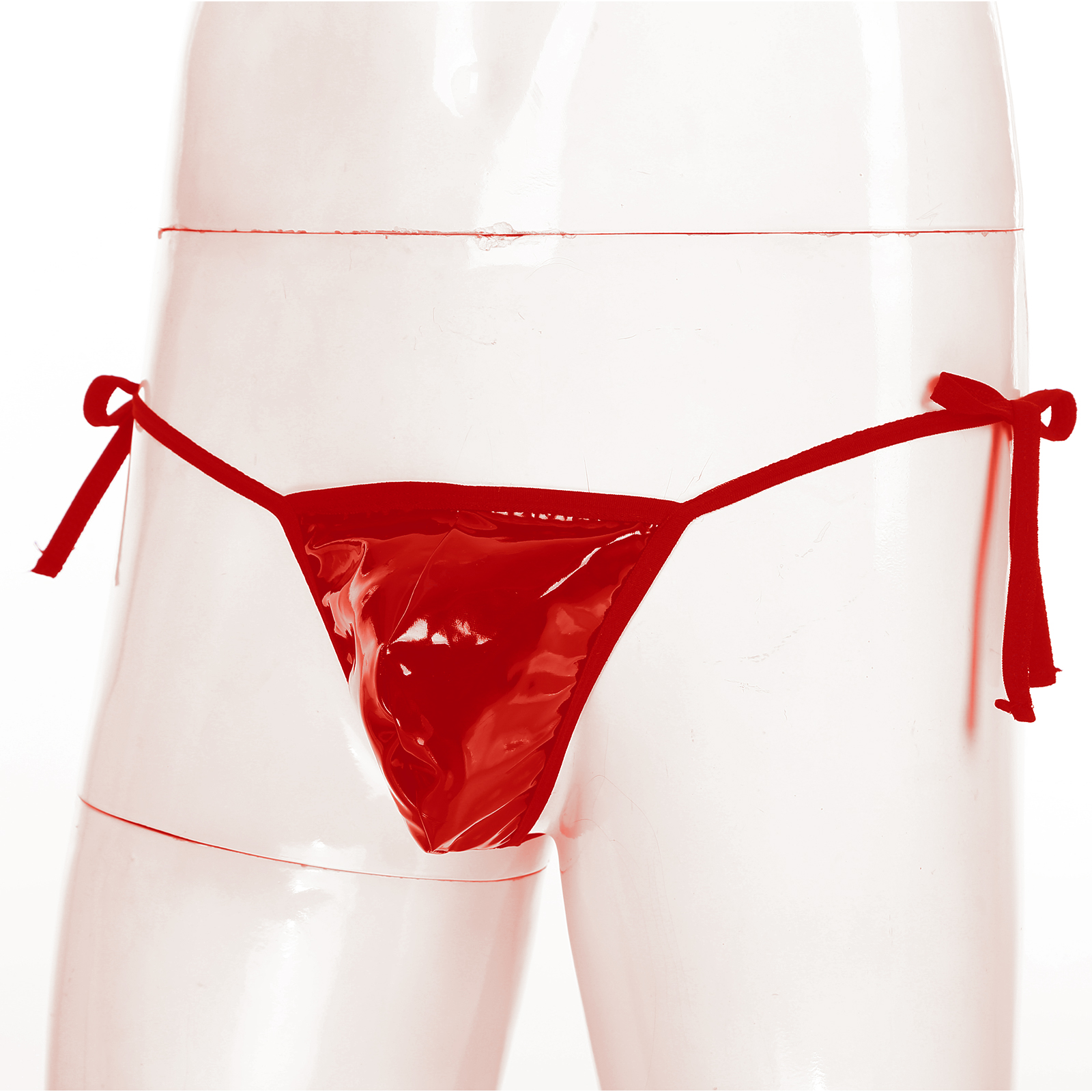 String sexy en faux cuir pour homme, sous-vêtement gay