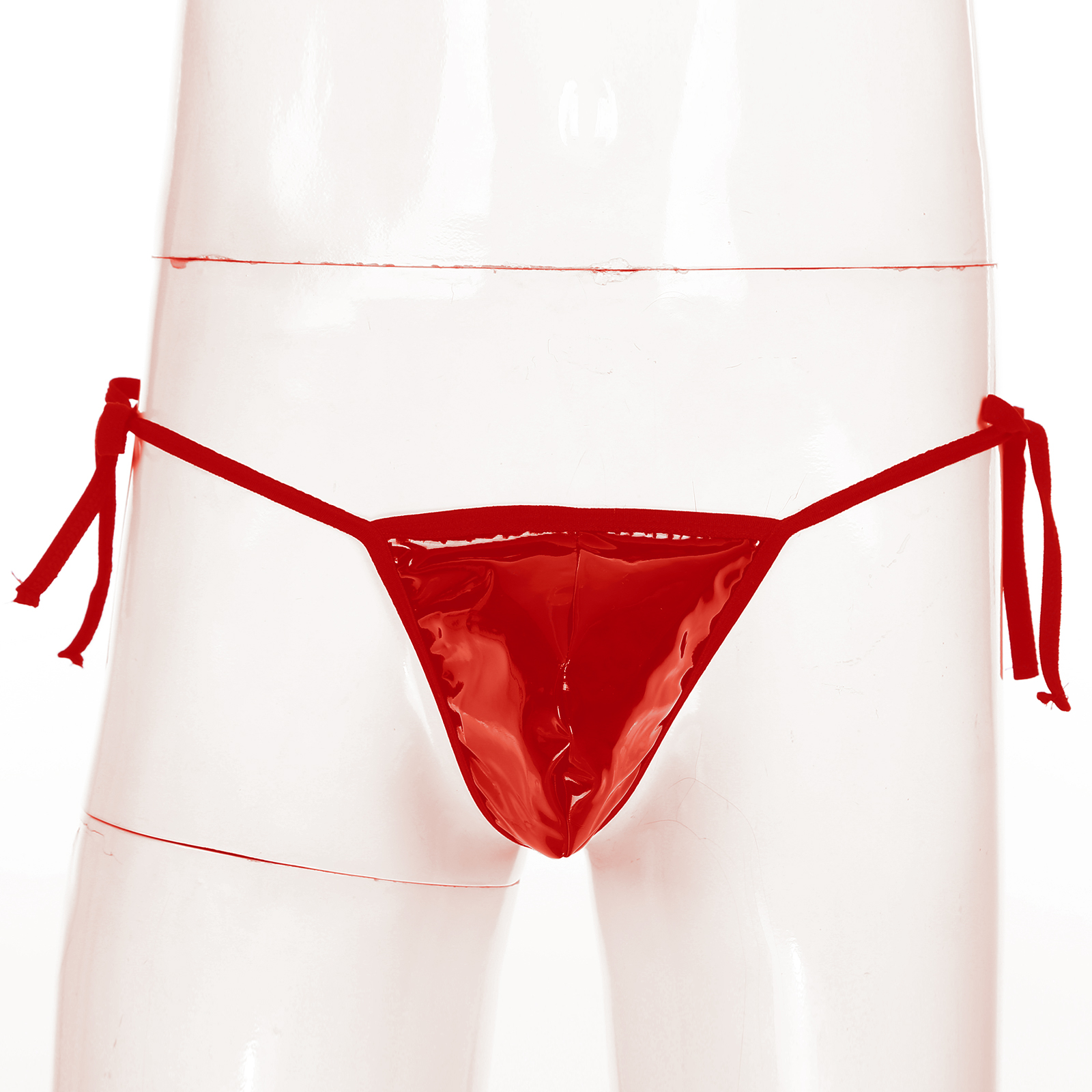 String sexy en faux cuir pour homme, sous-vêtement gay