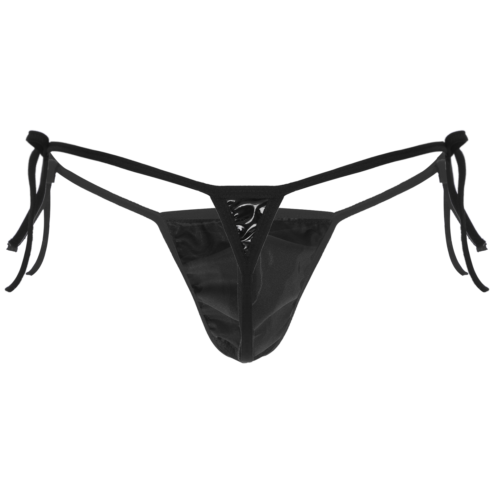 String sexy en faux cuir pour homme, sous-vêtement gay