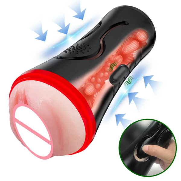 Vibromasseur de masturbation vaginale pour hommes, masturbateur masculin, jouets sexy, aspirateur de chatte de poche, exercice d'endurance, tasse de masturbation adulte – Image 2