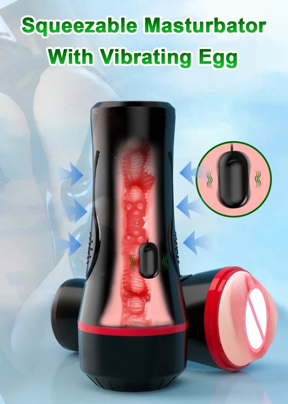 Vibromasseur de masturbation vaginale pour hommes, masturbateur masculin, jouets sexy, aspirateur de chatte de poche, exercice d'endurance, tasse de masturbation adulte