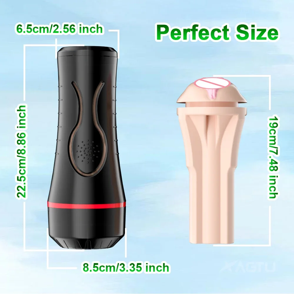 Vibromasseur de masturbation vaginale pour hommes, masturbateur masculin, jouets sexy, aspirateur de chatte de poche, exercice d'endurance, tasse de masturbation adulte