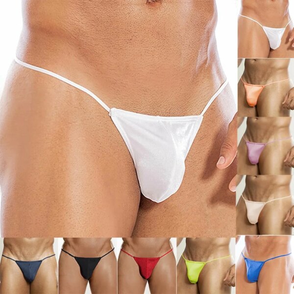 String sexy en poudre bombée pour hommes, string, string, string, document solide, taille basse, gay, jockstrap, lingerie, slips, culotte, 7.0