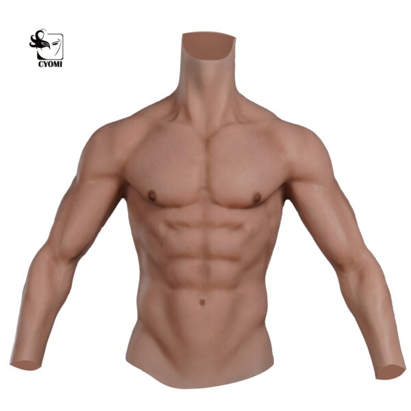Cyomi-Combinaison de Faux Corps en Silicone Imbibé de Muscles Artificiels pour Homme, Simulation de Ventre Réaliste avec Bras pour Travesti – Image 2