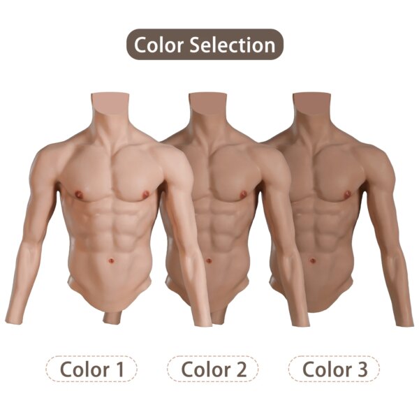 Cyomi-Combinaison de Faux Corps en Silicone Imbibé de Muscles Artificiels pour Homme, Simulation de Ventre Réaliste avec Bras pour Travesti – Image 6