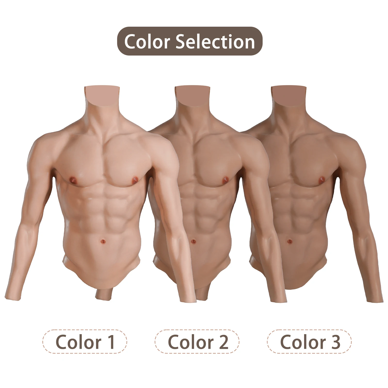 Cyomi-Combinaison de Faux Corps en Silicone Imbibé de Muscles Artificiels pour Homme, Simulation de Ventre Réaliste avec Bras pour Travesti