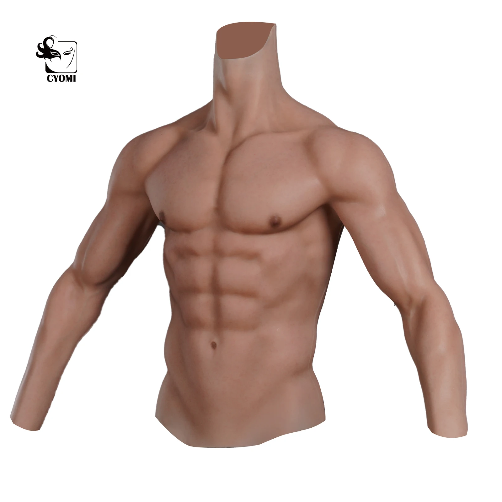 Cyomi-Combinaison de Faux Corps en Silicone Imbibé de Muscles Artificiels pour Homme, Simulation de Ventre Réaliste avec Bras pour Travesti